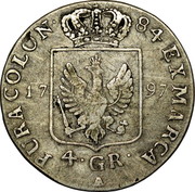 Germany 4 Groschen 1797 A KM# 362 Kingdom / Regular Coinage coin reverse