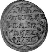 Germany 5 Kreuzer 1736 KM# 333 Württemberg / Duchy / Regular Coinage coin reverse