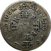 Germany 6 Gröscher (Szostake) 1709 CG KM# 21 Kingdom / Regular Coinage coin reverse Germany 6 Gröscher (Szostake) 1709 CG KM# 21 Kingdom / Regular Coinage coin reverse