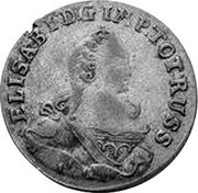 Germany 6 Gröscher (Szostake) 1759 KM# B290 Kingdom / Regular Coinage coin obverse Germany 6 Gröscher (Szostake) 1759 KM# B290 Kingdom / Regular Coinage coin obverse