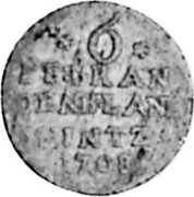 Germany 6 Pfennig 1708 CS KM# 38 Kingdom / Regular Coinage coin reverse Germany 6 Pfennig 1708 CS KM# 38 Kingdom / Regular Coinage coin reverse