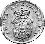 Germany Carolin (10 Gulden) 1750 KM# 248 Waldeck / Principality / Trade Coinage coin reverse