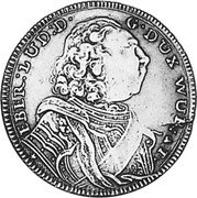 Germany Carolin 1733 KM# 328 Württemberg / Duchy / Trade Coinage coin obverse