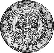 Germany Carolin 1733 KM# 328 Württemberg / Duchy / Trade Coinage coin reverse