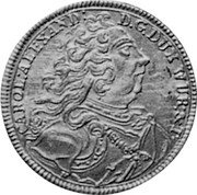 Germany Carolin 1734 T KM# 337 Württemberg / Duchy / Trade Coinage coin obverse