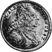 Germany Carolin KM# 338 Württemberg / Duchy / Trade Coinage coin obverse