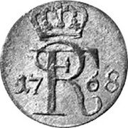 Germany Schilling 1768 E KM# A316 Kingdom / Regular Coinage coin obverse Germany Schilling 1768 E KM# A316 Kingdom / Regular Coinage coin obverse