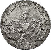 Germany Thaler 1776 A KM# 332.1 Kingdom / Regular Coinage coin reverse Germany Thaler 1776 A KM# 332.1 Kingdom / Regular Coinage coin reverse