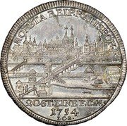 Germany 1/2 Thaler 1754 ICB KM# 370 Regensburg / Free City / Regular Coinage coin obverse Germany 1/2 Thaler 1754 ICB KM# 370 Regensburg / Free City / Regular Coinage coin obverse