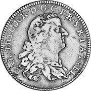 Germany 1/2 Thaler 1765 AS KM# 412 Pfalz-Electoral Pfalz / Electorate / Regular Coinage coin obverse Germany 1/2 Thaler 1765 AS KM# 412 Pfalz-Electoral Pfalz / Electorate / Regular Coinage coin obverse