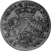Germany 1/2 Thaler 1765 AS KM# 411 Pfalz-Electoral Pfalz / Electorate / Regular Coinage coin reverse Germany 1/2 Thaler 1765 AS KM# 411 Pfalz-Electoral Pfalz / Electorate / Regular Coinage coin reverse