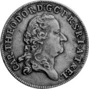 Germany 1/2 Thaler 1773 AS KM# 444 Pfalz-Electoral Pfalz / Electorate / Regular Coinage coin obverse Germany 1/2 Thaler 1773 AS KM# 444 Pfalz-Electoral Pfalz / Electorate / Regular Coinage coin obverse