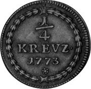 Germany 1/4 Kreuzer 1773 KM# 437 Pfalz-Electoral Pfalz / Electorate / Regular Coinage coin reverse