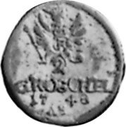 Germany 2 Gröschel KM# 921.1 Silesia / Duchy / Standard Coinage coin reverse Germany 2 Gröschel KM# 921.1 Silesia / Duchy / Standard Coinage coin reverse