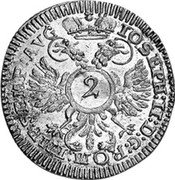 Germany 2 Kreuzer 1775 B KM# 426 Regensburg / Free City / Regular Coinage coin reverse