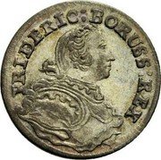 Germany 3 Kreuzer 1754 B KM# 966 Silesia / Duchy / Standard Coinage coin obverse Germany 3 Kreuzer 1754 B KM# 966 Silesia / Duchy / Standard Coinage coin obverse