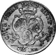 Germany 36 Kreuzer 1746 KM# 338 Pfalz-Electoral Pfalz / Electorate / Regular Coinage coin reverse