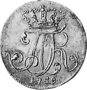 Germany 4 Gute Groschen 1758 OHK KM# 397 Swedish Occupation / Regular Coinage coin obverse Germany 4 Gute Groschen 1758 OHK KM# 397 Swedish Occupation / Regular Coinage coin obverse