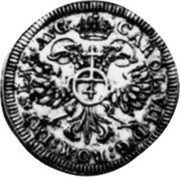 Germany 4 Kreuzer (Batzen) 1744 B KM# 313 Regensburg / Free City / Regular Coinage coin reverse