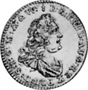 Germany 1/2 Ducat 1737 FWoF KM# 886 Saxony-Albertine / Electorate / Trade Coinage coin obverse