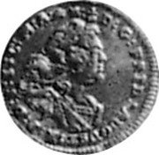 Germany 1/4 Ducat KM# 885 Saxony-Albertine / Electorate / Trade Coinage coin obverse Germany 1/4 Ducat KM# 885 Saxony-Albertine / Electorate / Trade Coinage coin obverse