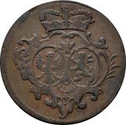 Germany 1/4 Stüber 1757 KM# 35 Sayn-Altenkirchen / Countship / Standard Coinage coin obverse Germany 1/4 Stüber 1757 KM# 35 Sayn-Altenkirchen / Countship / Standard Coinage coin obverse