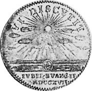 Germany 1/8 Thaler 1717 CW/IT KM# A22 Saxe-Gotha-Altenburg / Duchy / Regular Coinage coin reverse