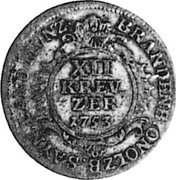 Germany 12 Kreuzer 1753 KM# 39 Sayn-Altenkirchen / Countship / Standard Coinage coin reverse