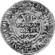 Germany 12 Kreuzer 1757 KM# 57 Sayn-Altenkirchen / Countship / Standard Coinage coin reverse
