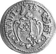 Germany 3 Pfennig 1738 KM# 60 Soest / Provincial Town / Regular Coinage coin obverse