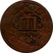 Germany 3 Pfennig 1741 KM# 68 Soest / Provincial Town / Regular Coinage coin reverse Germany 3 Pfennig 1741 KM# 68 Soest / Provincial Town / Regular Coinage coin reverse