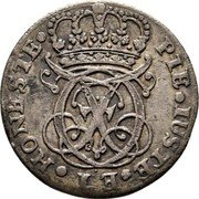 Germany 6 Schilling 1723 BH KM# 218 Schleswig-Holstein-Gottorp / Duchy / Regular Coinage coin obverse