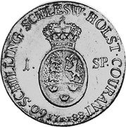 Germany 60 Schilling (Speciesthaler) 1788 MF KM# 138.3 Schleswig-Holstein / Duchy / Standard Coinage coin reverse