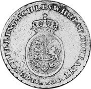 Germany 60 Schilling (Speciesthaler) 1800 MF KM# 138.5 Schleswig-Holstein / Duchy / Standard Coinage coin reverse
