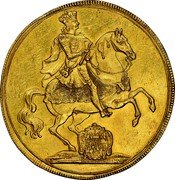 Germany 8 Ducat 1711 ILH KM# 817 Saxony-Albertine / Electorate / Trade Coinage coin obverse