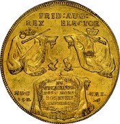 Germany 8 Ducat 1711 ILH KM# 817 Saxony-Albertine / Electorate / Trade Coinage coin reverse