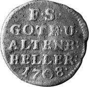 Germany Heller 1708 KM# 163 Saxe-Gotha-Altenburg / Duchy / Regular Coinage coin reverse Germany Heller 1708 KM# 163 Saxe-Gotha-Altenburg / Duchy / Regular Coinage coin reverse