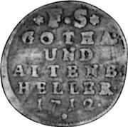 Germany Heller 1712 KM# 184 Saxe-Gotha-Altenburg / Duchy / Regular Coinage coin reverse Germany Heller 1712 KM# 184 Saxe-Gotha-Altenburg / Duchy / Regular Coinage coin reverse