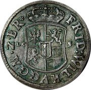 Germany 1/12 Thaler (Friedrich Wilhelm) FRID:WILH VGGM Z B R LC S coin obverse Germany 1/12 Thaler (Friedrich Wilhelm) FRID:WILH VGGM Z B R LC S coin obverse
