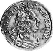 Germany 1/2 Ducat 1717 KM# 22 Saxe-Hildburghausen / Duchy / Trade Coinage coin obverse