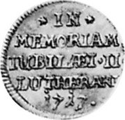 Germany 1/2 Ducat 1717 KM# 22 Saxe-Hildburghausen / Duchy / Trade Coinage coin reverse