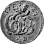 Germany 1/4 Ducat 1743 GHE KM# 29 Saxe-Coburg-Saalfeld / Duchy / Trade Coinage coin obverse Germany 1/4 Ducat 1743 GHE KM# 29 Saxe-Coburg-Saalfeld / Duchy / Trade Coinage coin obverse