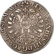 Germany 1 Thaler (Ferdinand III) KM# 53 FERDINANDVS III D G ROM IMP SEM AVG coin reverse Germany 1 Thaler (Ferdinand III) KM# 53 FERDINANDVS III D G ROM IMP SEM AVG coin reverse