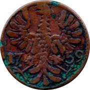 Germany 12 Heller (Large Eagle) KM# 51.1 17 59 coin obverse