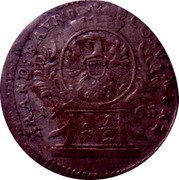 Germany 2-1/2 Kreuzer (Frederick Christian) BRAND: BAYR CONV: MUNZ 17 65 2 ½ coin obverse Germany 2-1/2 Kreuzer (Frederick Christian) BRAND: BAYR CONV: MUNZ 17 65 2 ½ coin obverse