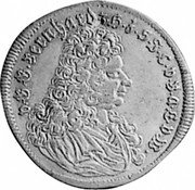 Germany 2 Gute Groschen 1706 KM# 35 Saxe-Meiningen / Duchy / Regular Coinage coin obverse