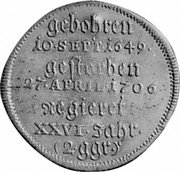 Germany 2 Gute Groschen 1706 KM# 35 Saxe-Meiningen / Duchy / Regular Coinage coin reverse