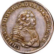 Germany 2 Pistoles (Pattern) KM# Pn17 CHRIST LVDOV D G DVX MECKLENB coin obverse