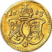 Germany 3 Heller (Marquard Sebastian Schenk of Stauffenberg Pattern Strike) 1683 coin obverse