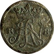 Germany 4-1/2 Pfennig Rudolph August and Anthony Ulrich 1703  R B RAV coin obverse